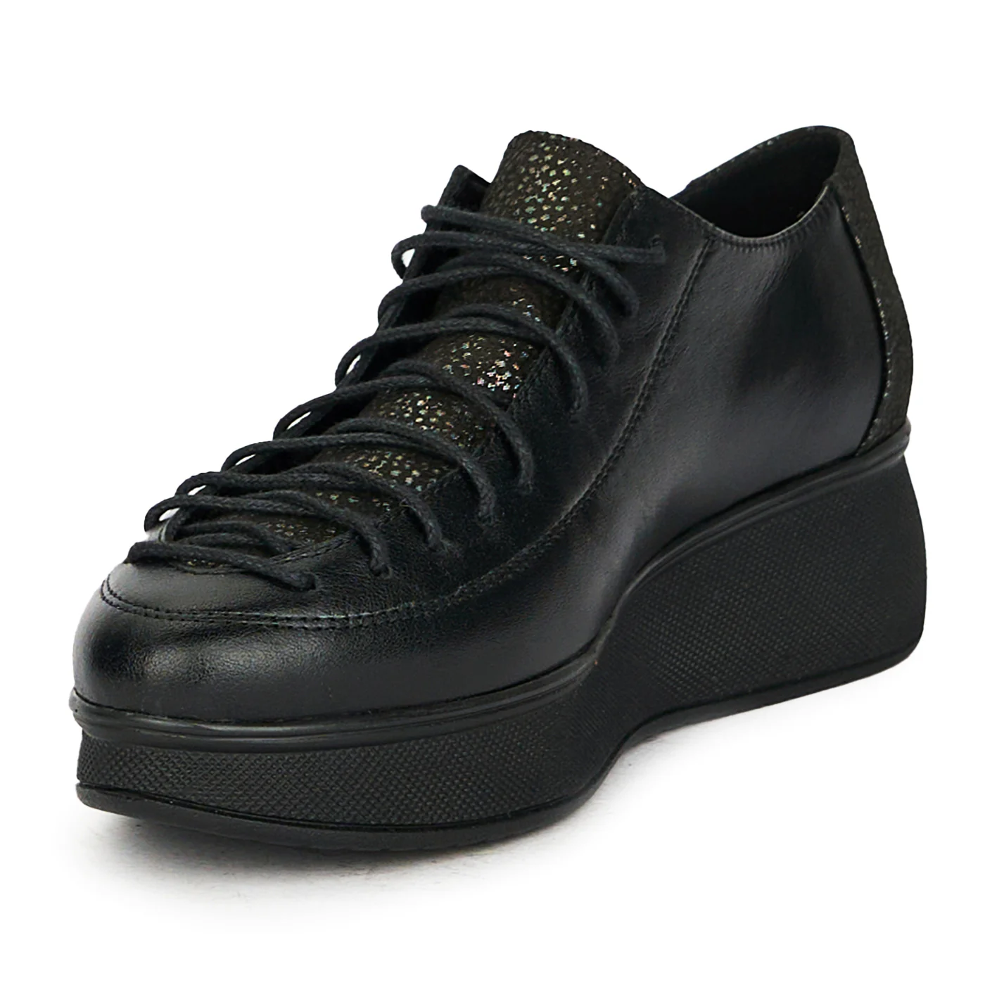 Pantofi casual dama din piele naturala cu siret 17806 - Image 3