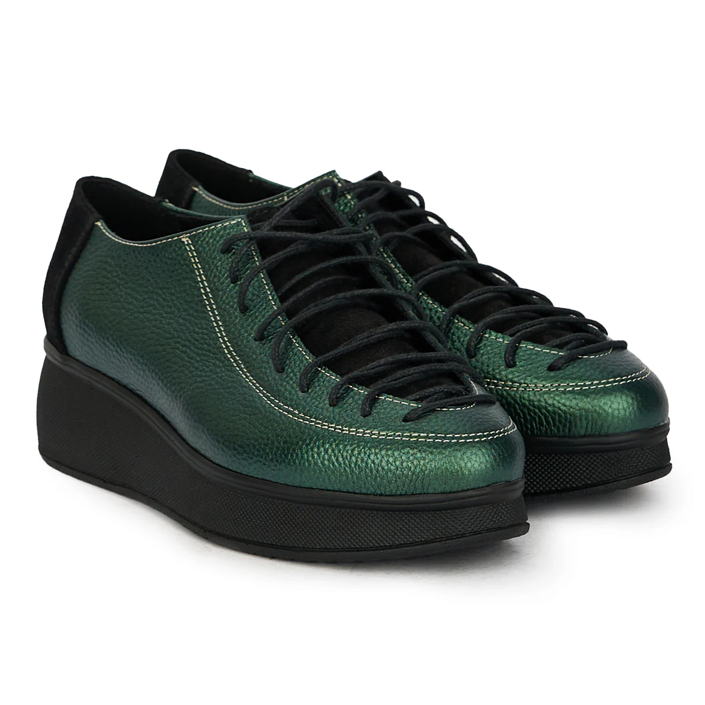 Pantofi casual dama din piele naturala cu siret 17810 - Image 4