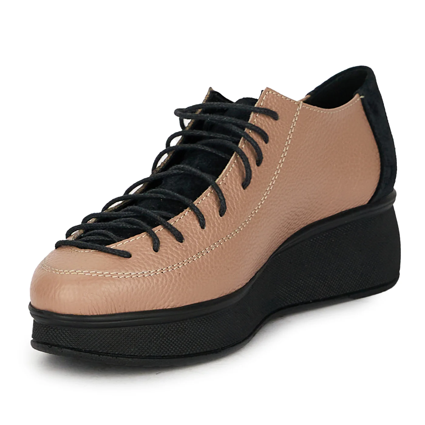 Pantofi casual dama din piele naturala cu siret 17812 - Image 3