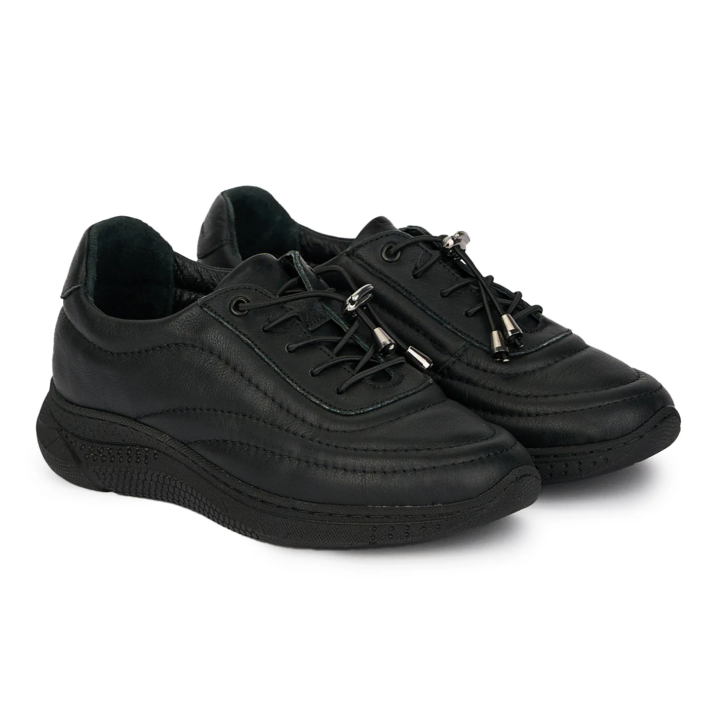 Pantofi casual dama din piele naturala cu siret 17919 - Image 4