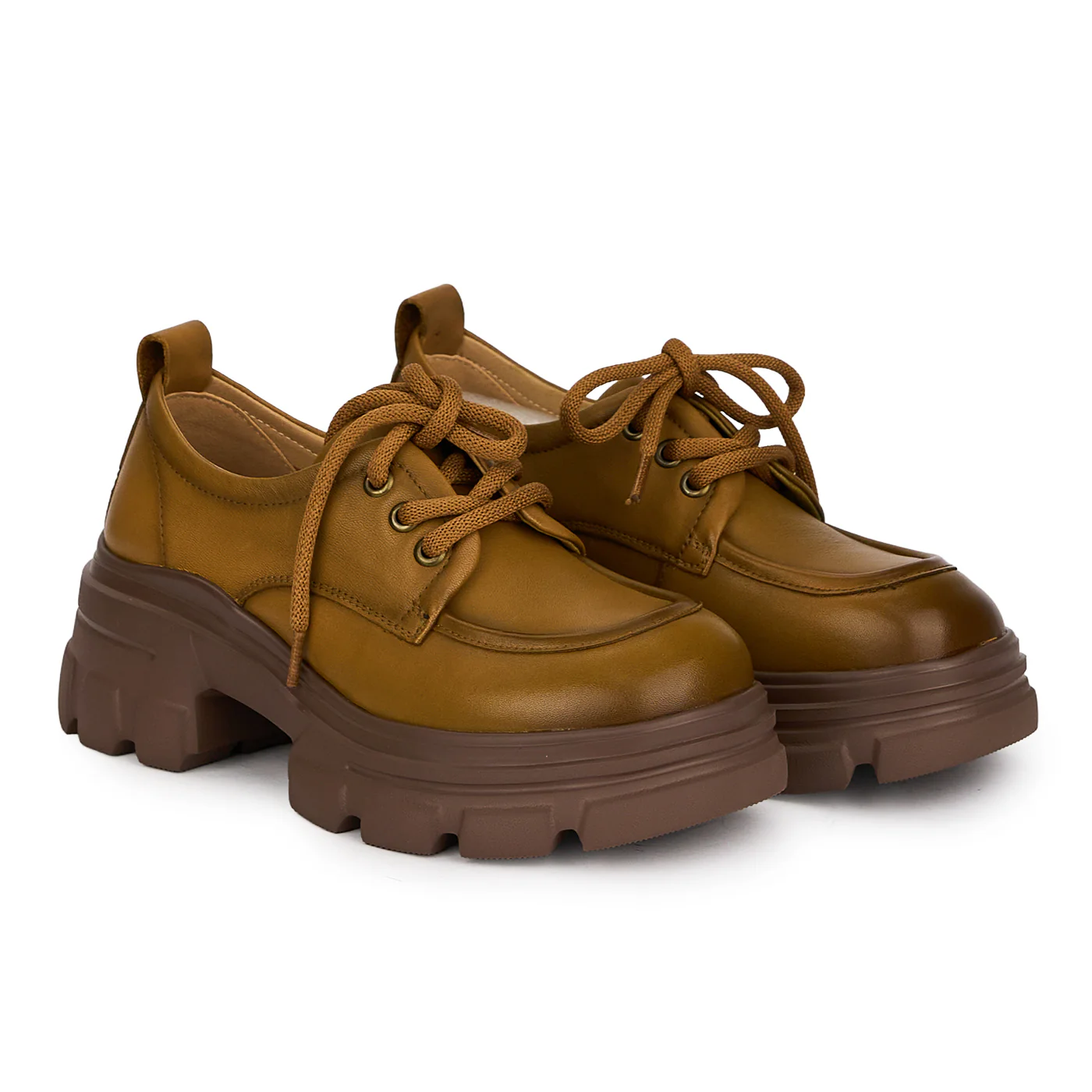 Pantofi casual dama din piele naturala cu siret 18741 - Image 4