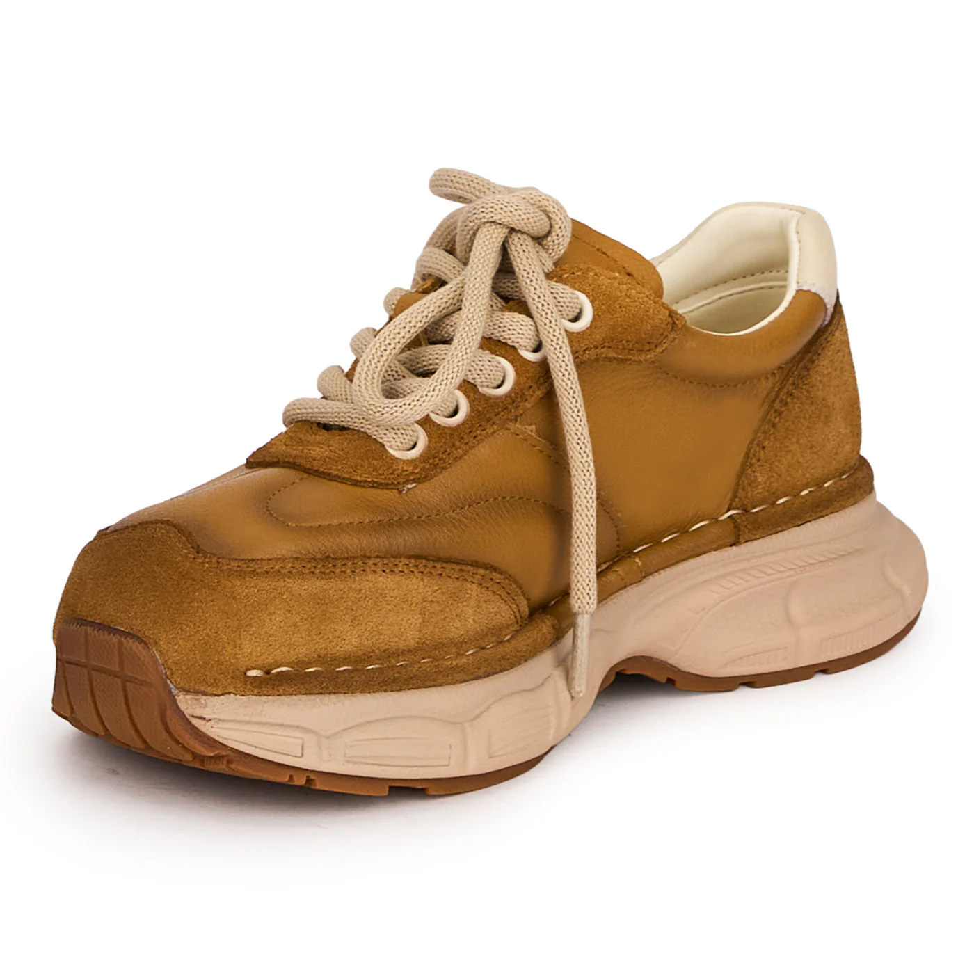 Pantofi casual dama din piele naturala cu siret 18754 - Image 3