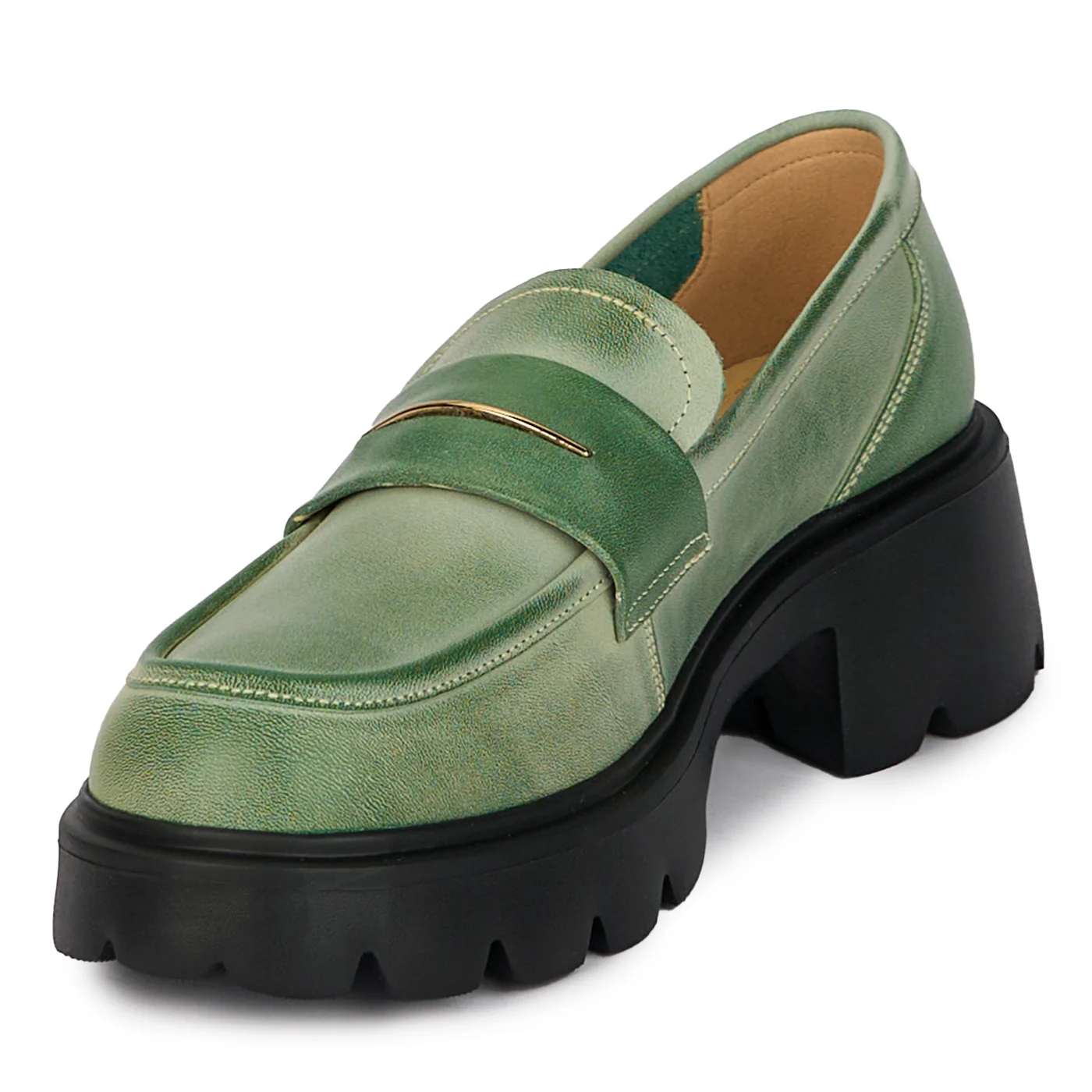 Pantofi casual dama din piele naturala cu talpa inalta 17994 - Image 3
