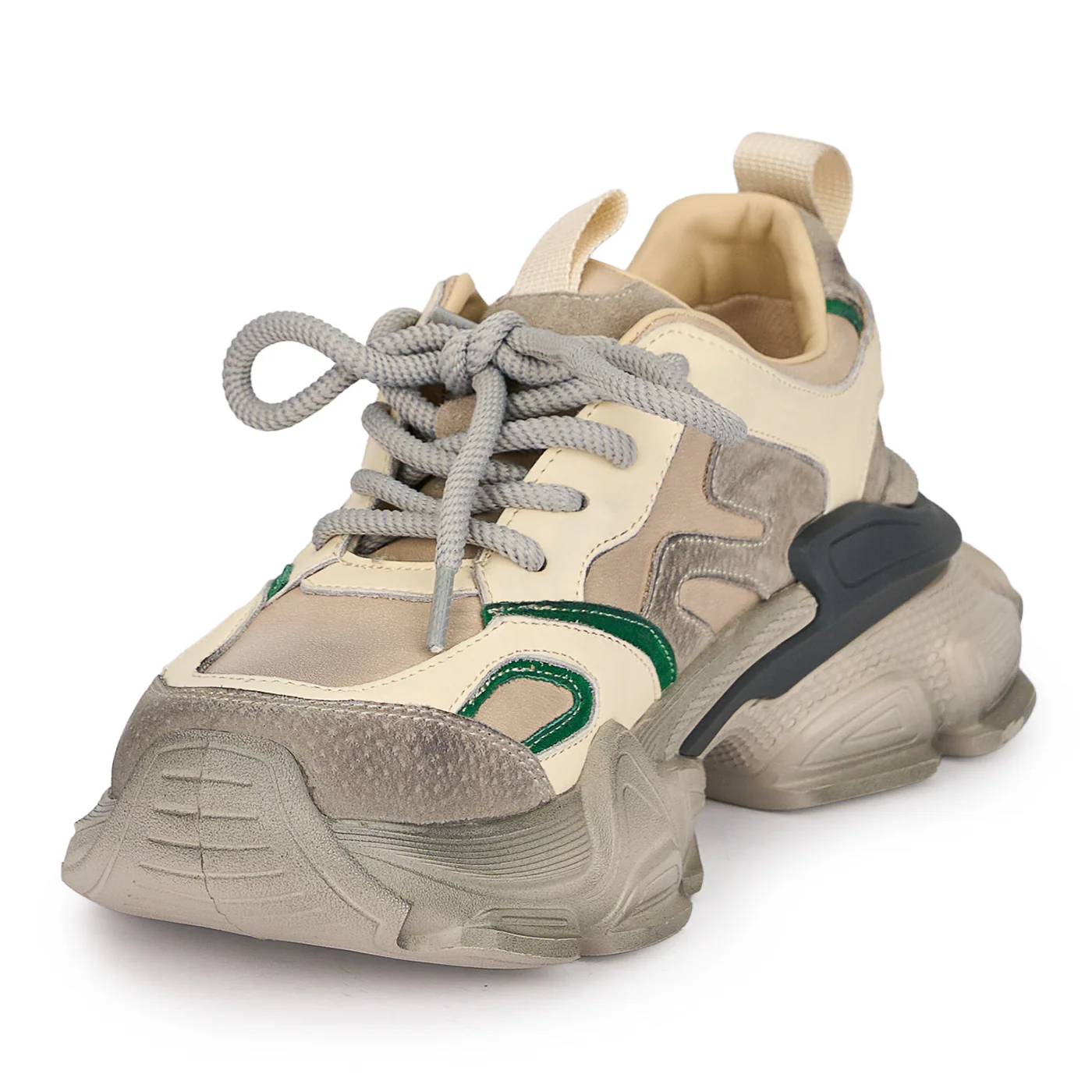 Pantofi casual dama din piele naturala multicolora 18828 - Image 3