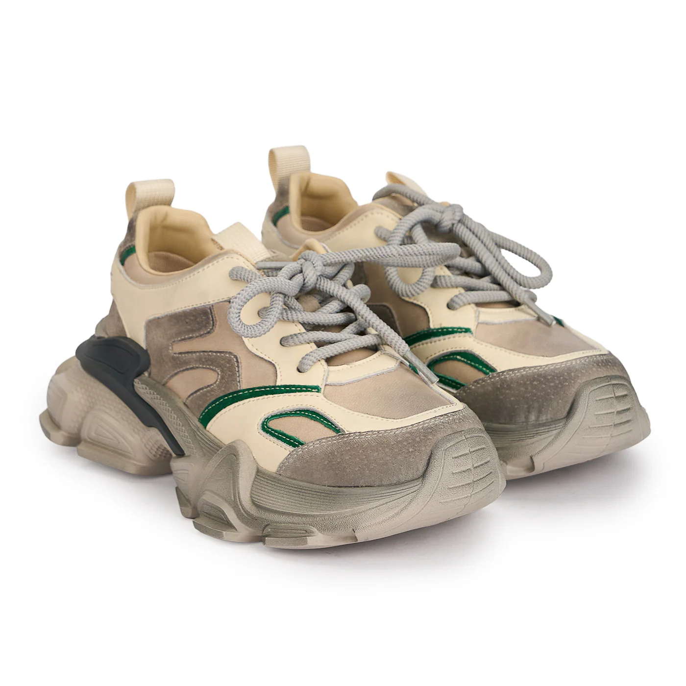 Pantofi casual dama din piele naturala multicolora 18828 - Image 4
