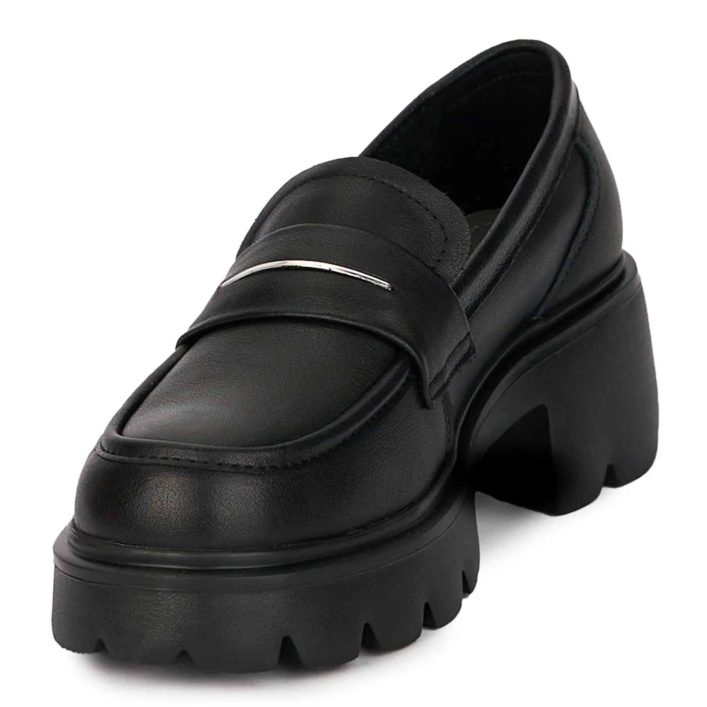 Pantofi casual dama din piele naturala neagra 17996 - Image 3