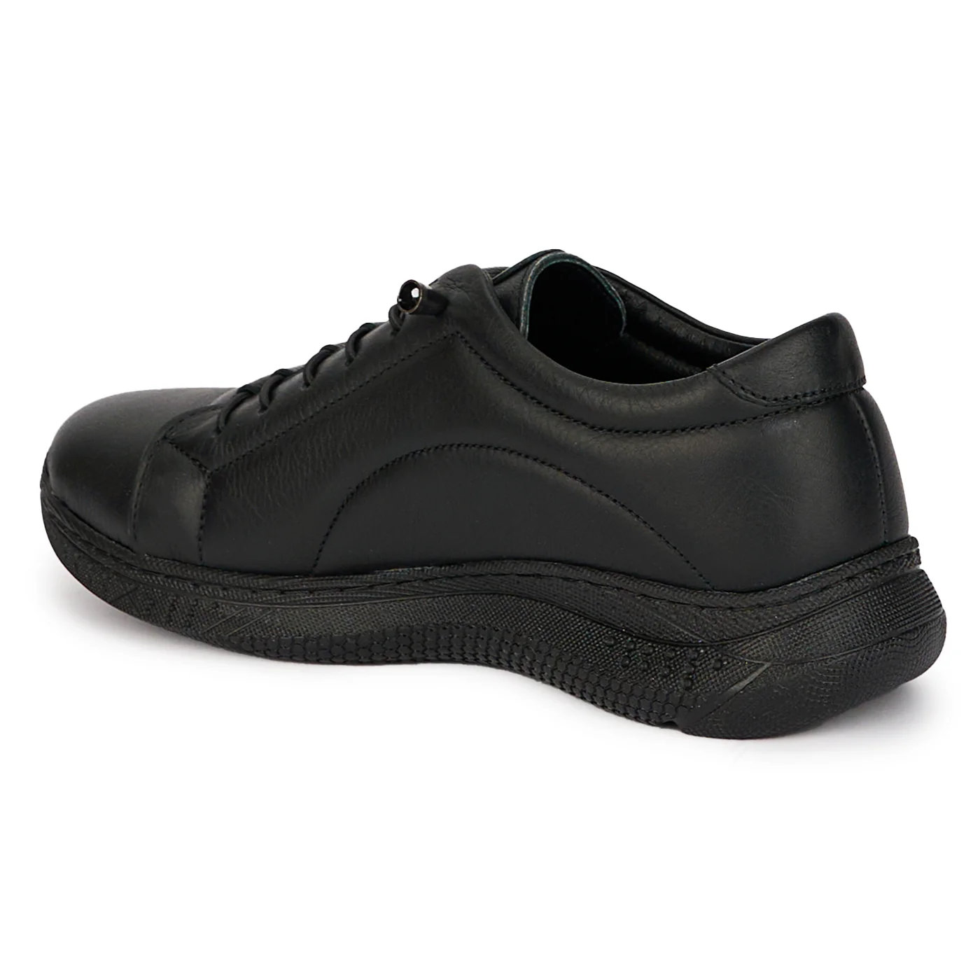 Pantofi casual dama din piele naturala neagra 18011 - Image 2