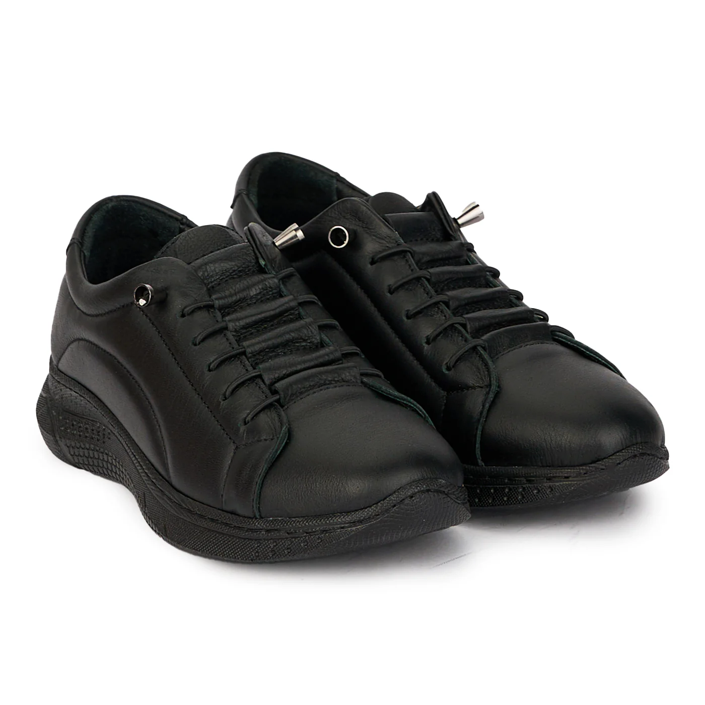 Pantofi casual dama din piele naturala neagra 18011 - Image 4