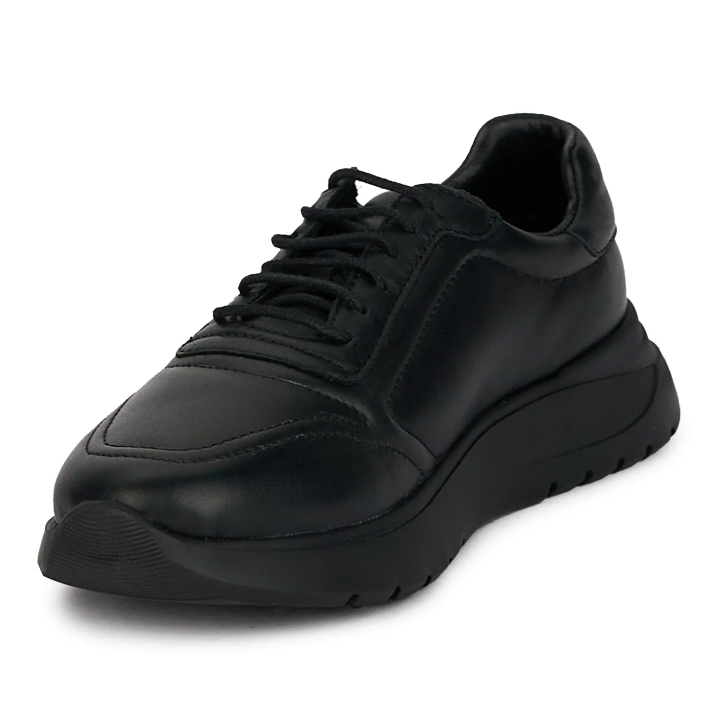 Pantofi casual dama din piele naturala neagra 18035 - Image 3