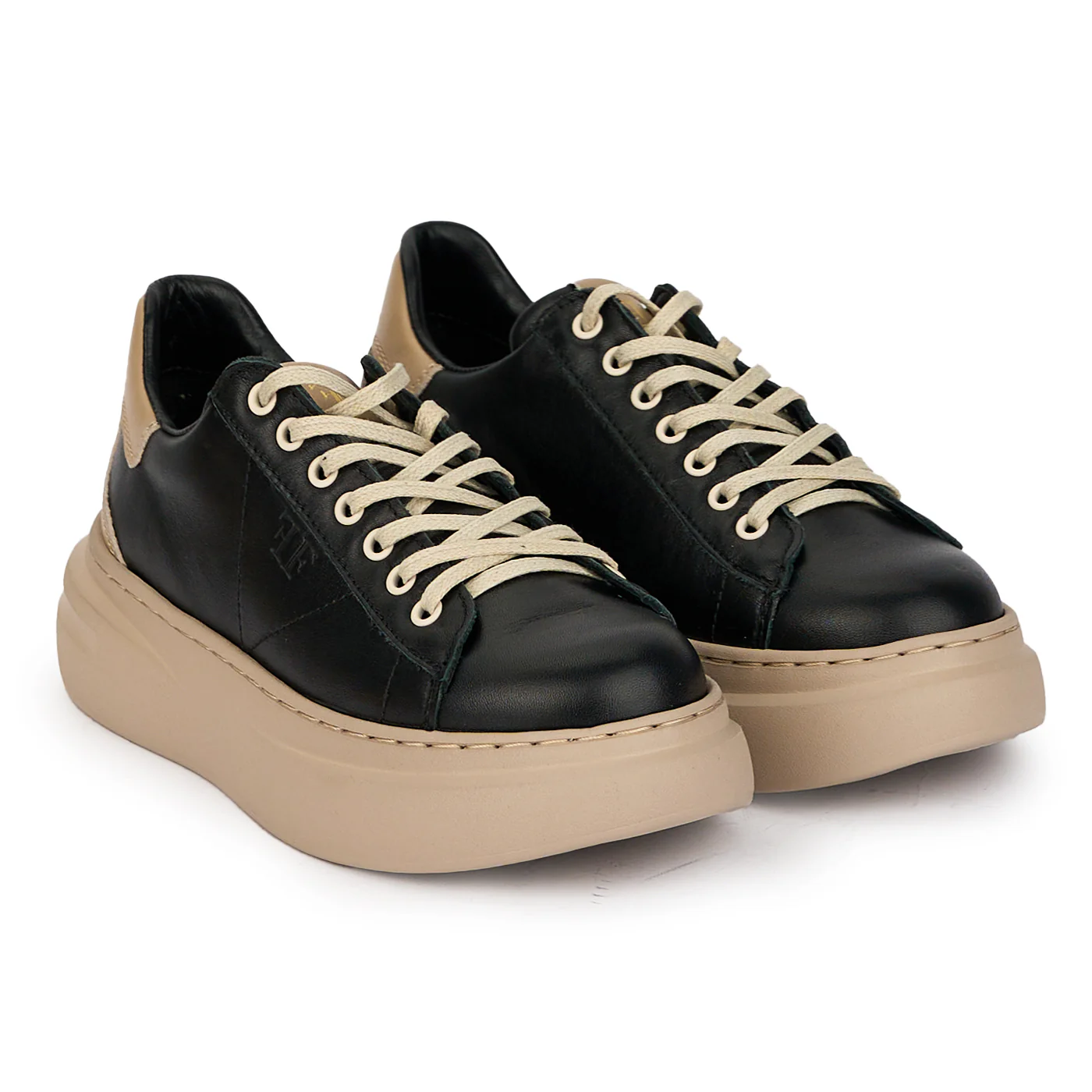 Pantofi casual dama din piele naturala neagra 18085 - Image 4