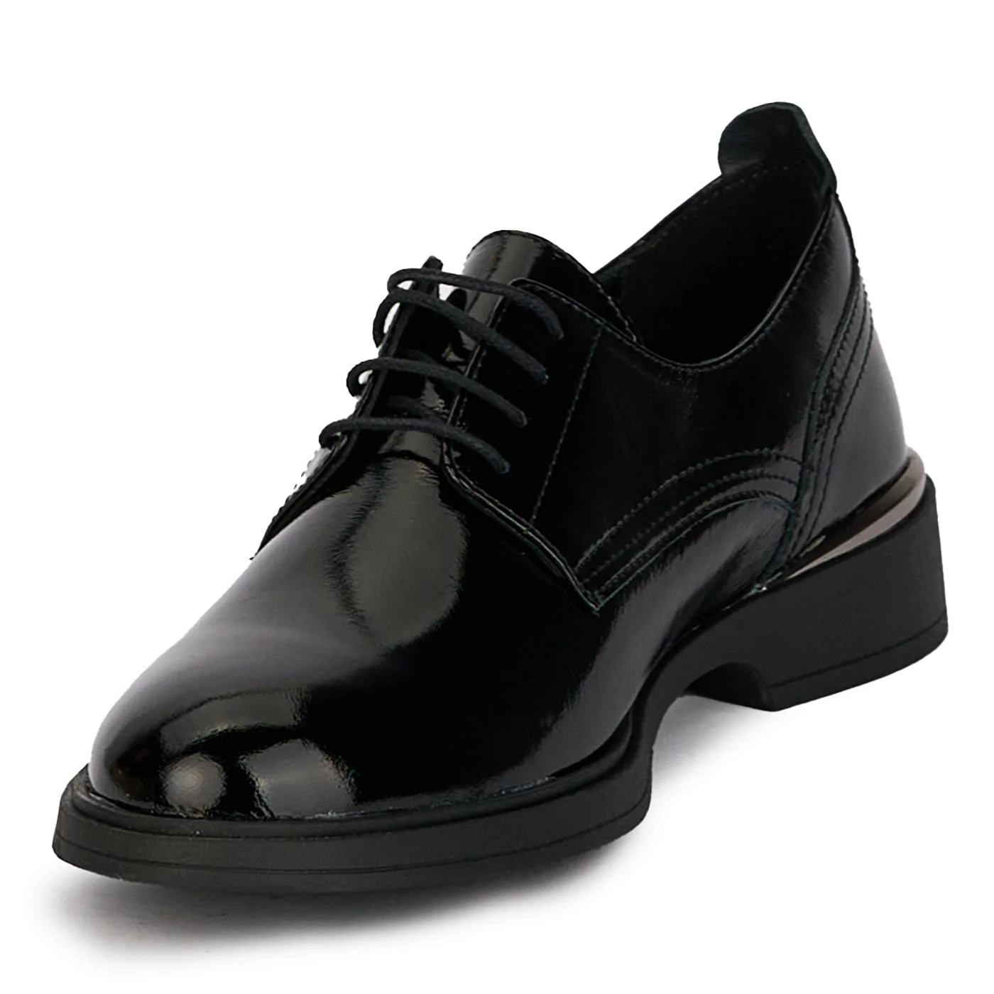 Pantofi casual dama din piele naturala neagra 18089 - Image 3