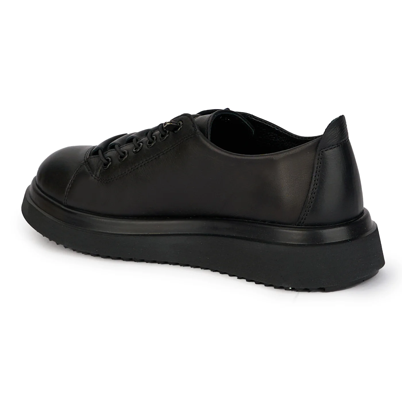 Pantofi casual dama din piele naturala neagra 18090 - Image 2