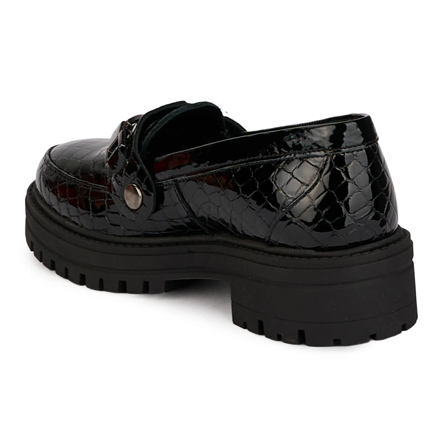 Pantofi casual dama din piele naturala neagra 18398 - Image 2