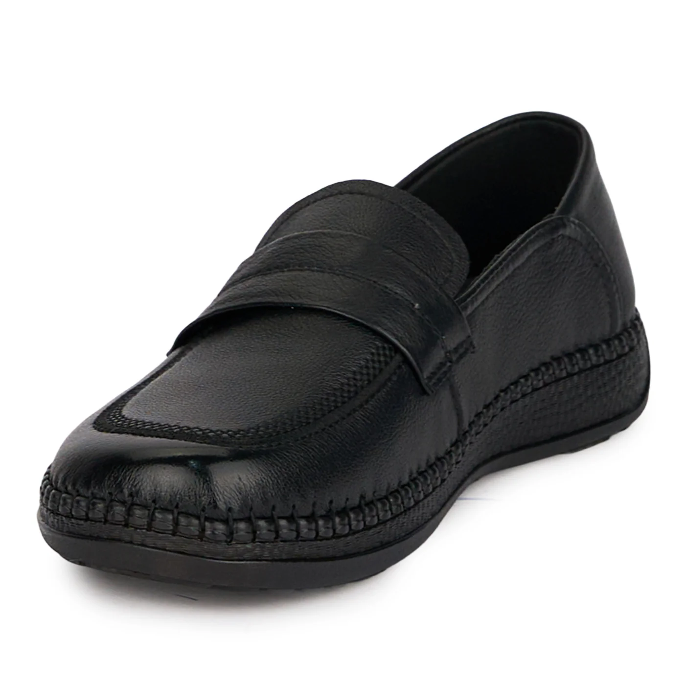 Pantofi casual dama din piele naturala neagra 18716 - Image 3