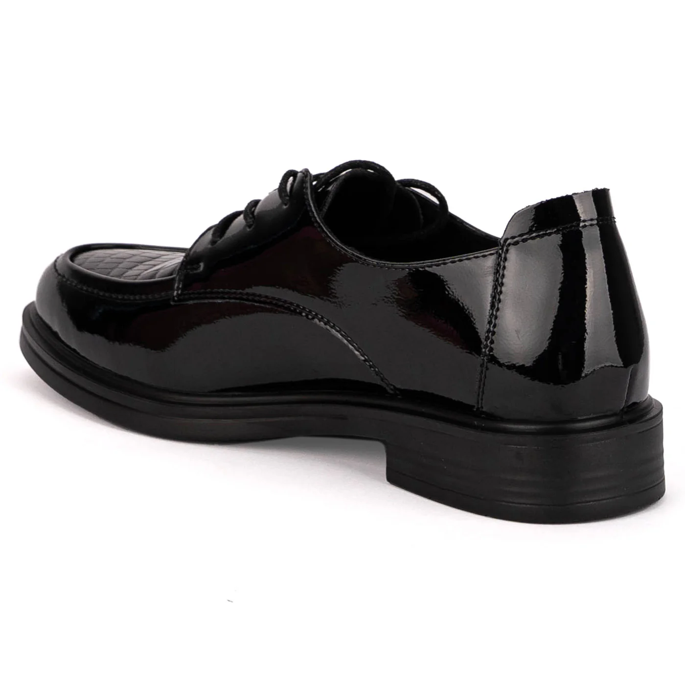 Pantofi casual dama din piele naturala neagra 18786 - Image 2