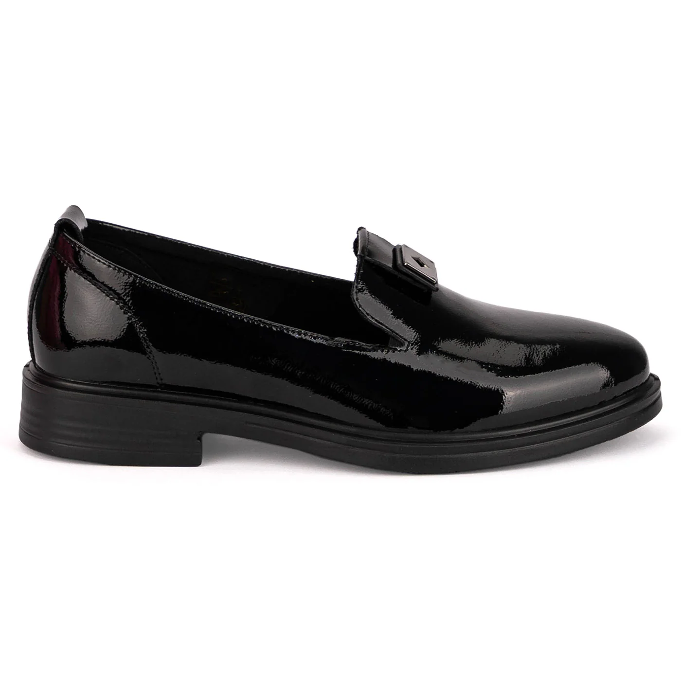 Pantofi casual dama din piele naturala neagra 18788