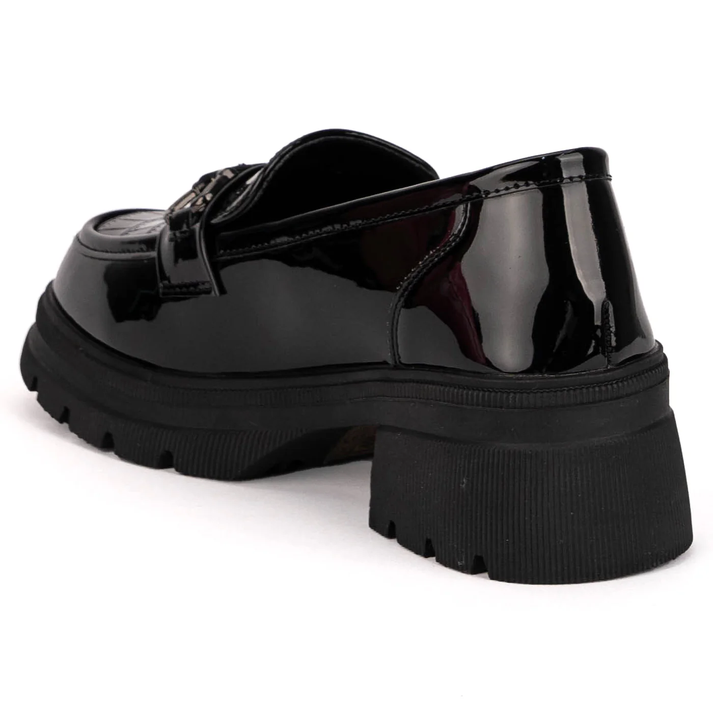 Pantofi casual dama din piele naturala neagra 18806 - Image 2
