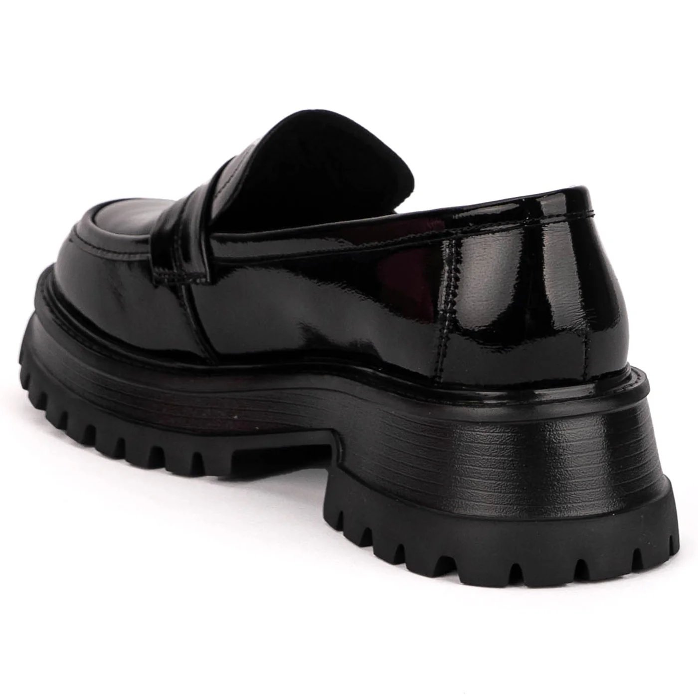 Pantofi casual dama din piele naturala neagra 18807 - Image 2