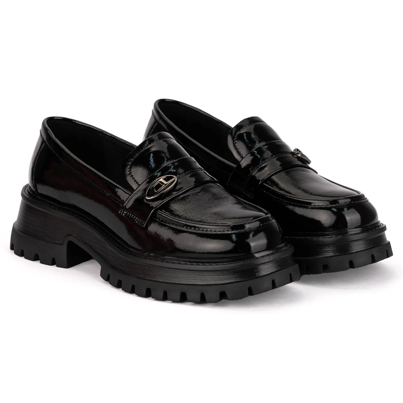Pantofi casual dama din piele naturala neagra 18807 - Image 4