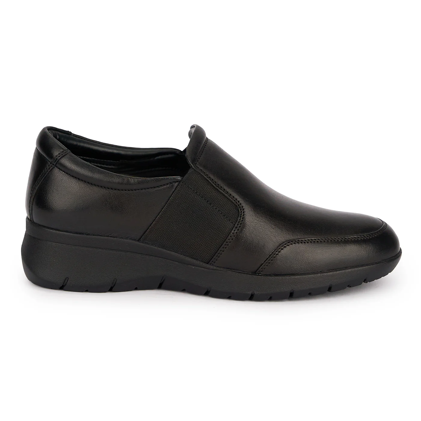 Pantofi casual dama din piele naturala neagra 18818