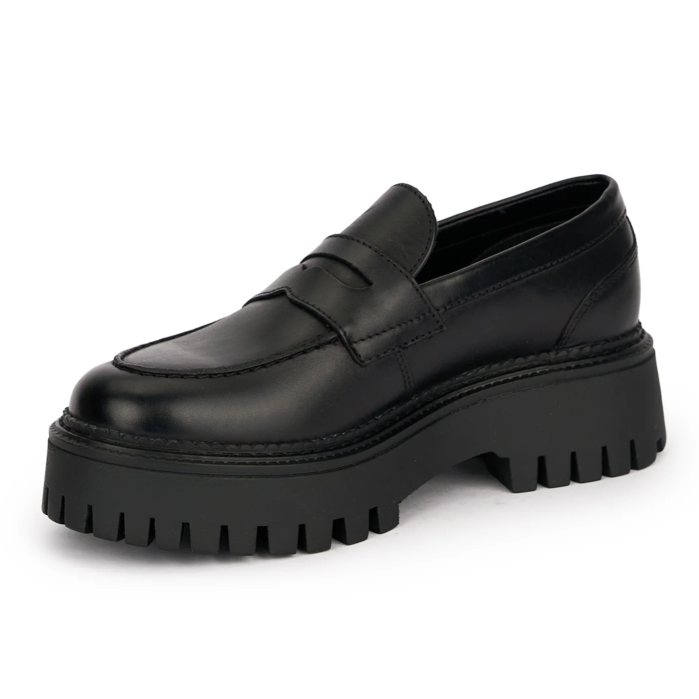 Pantofi casual dama din piele naturala neagra 18819 - Image 3