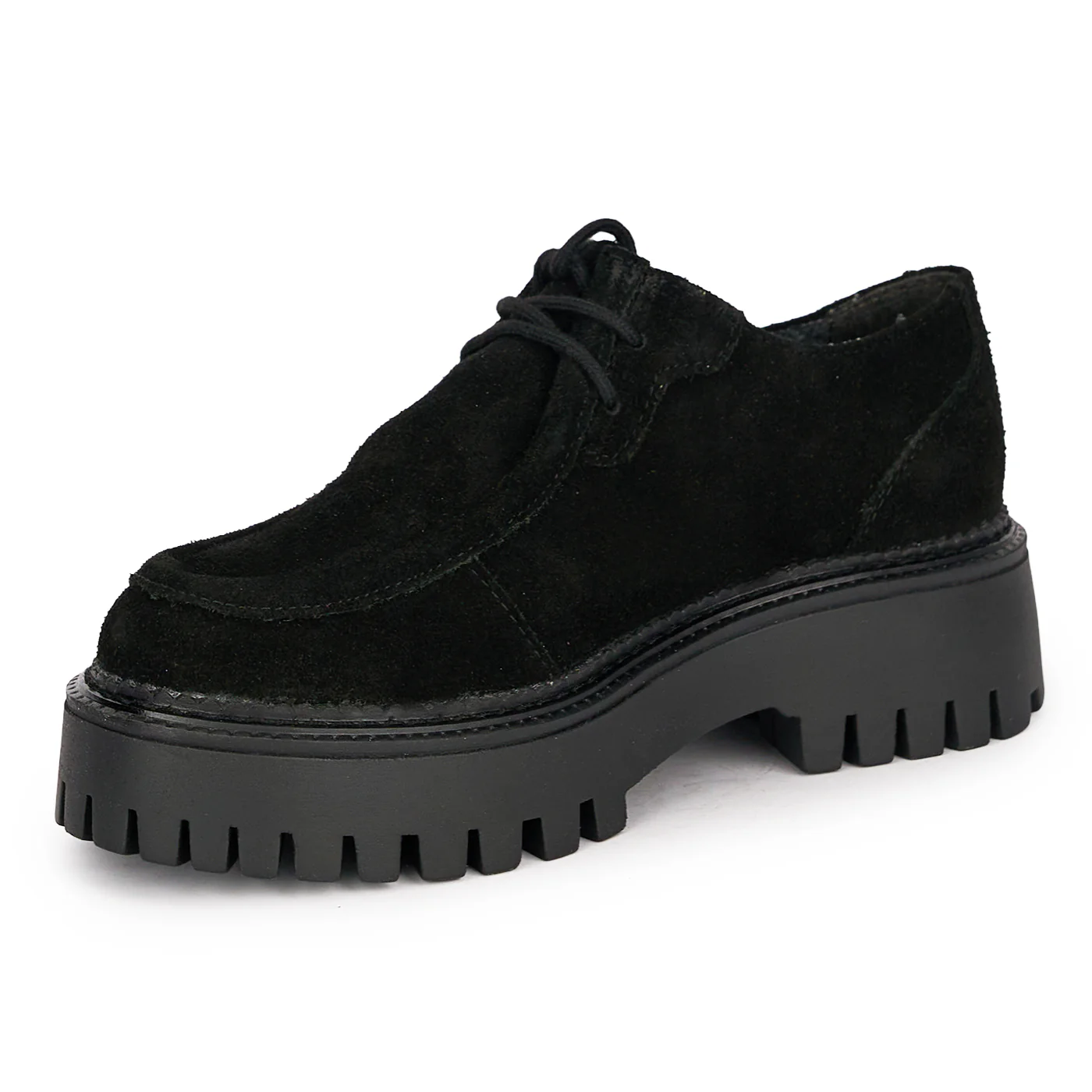 Pantofi casual dama din piele naturala neagra 18820 - Image 3