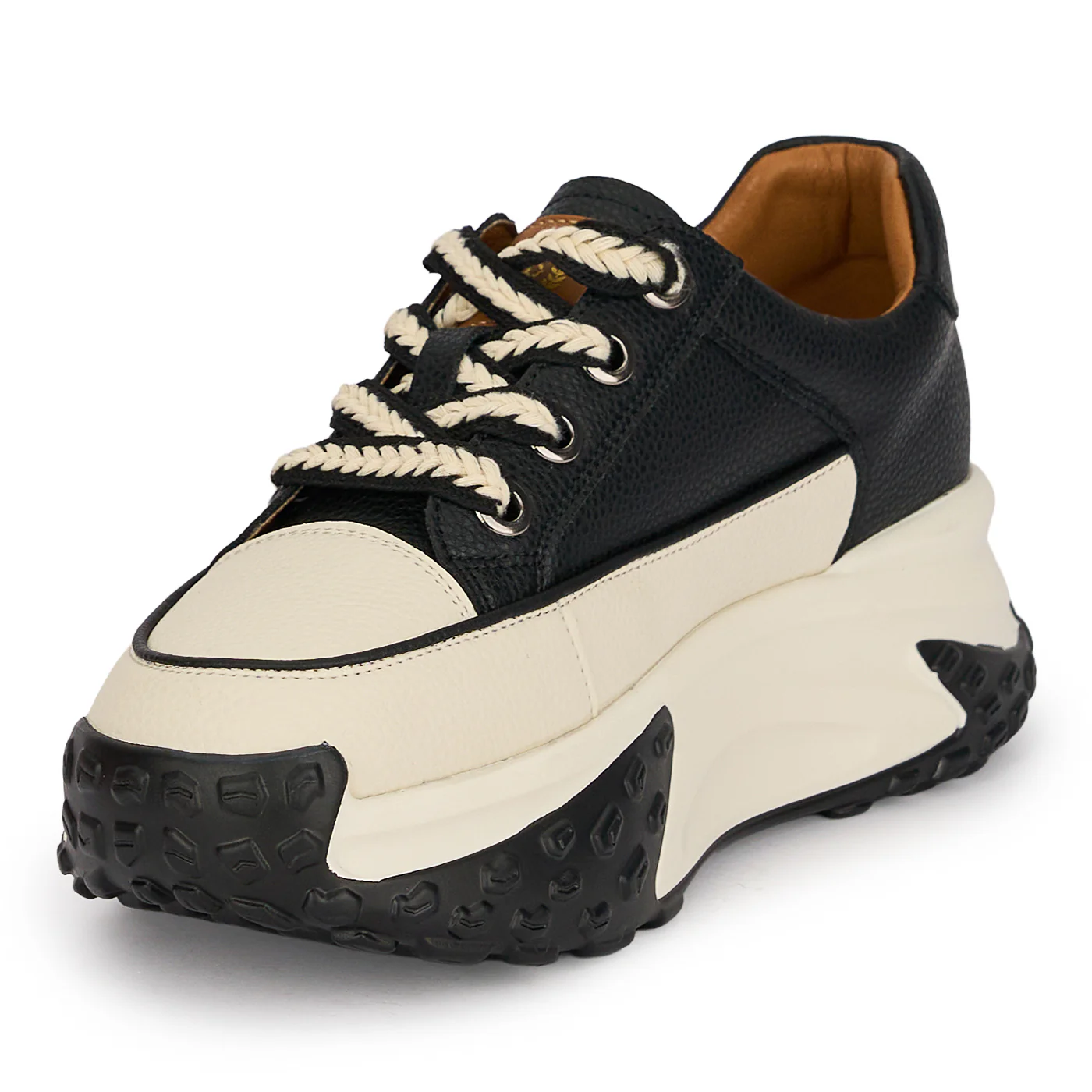 Pantofi casual dama din piele naturala neagra 18824 - Image 3