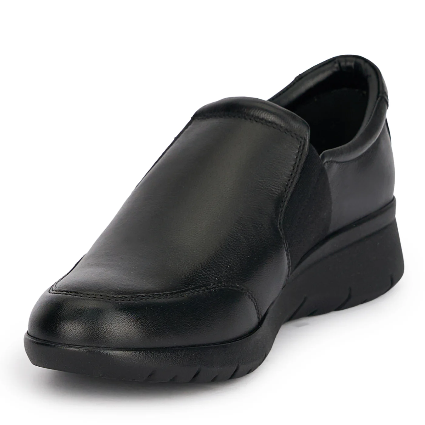 Pantofi casual dama din piele naturala neagra 18875 - Image 3