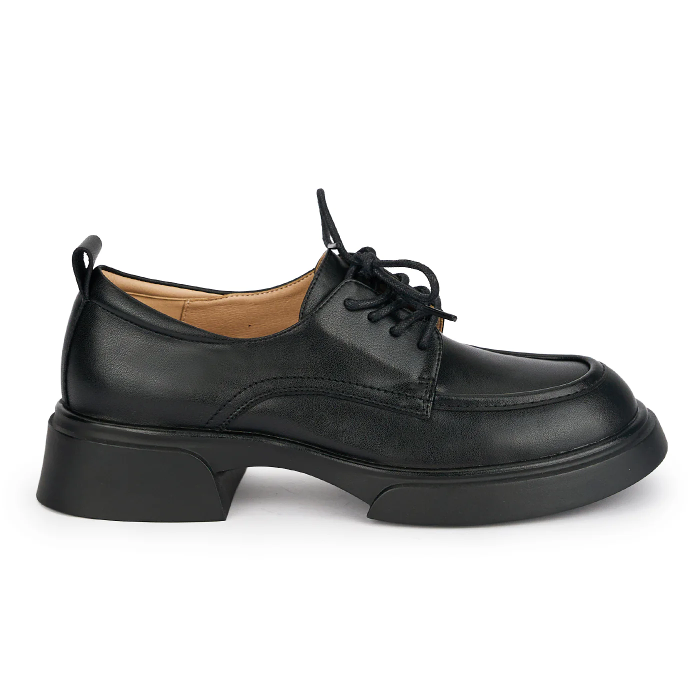 Pantofi casual dama din piele naturala neagra 18895