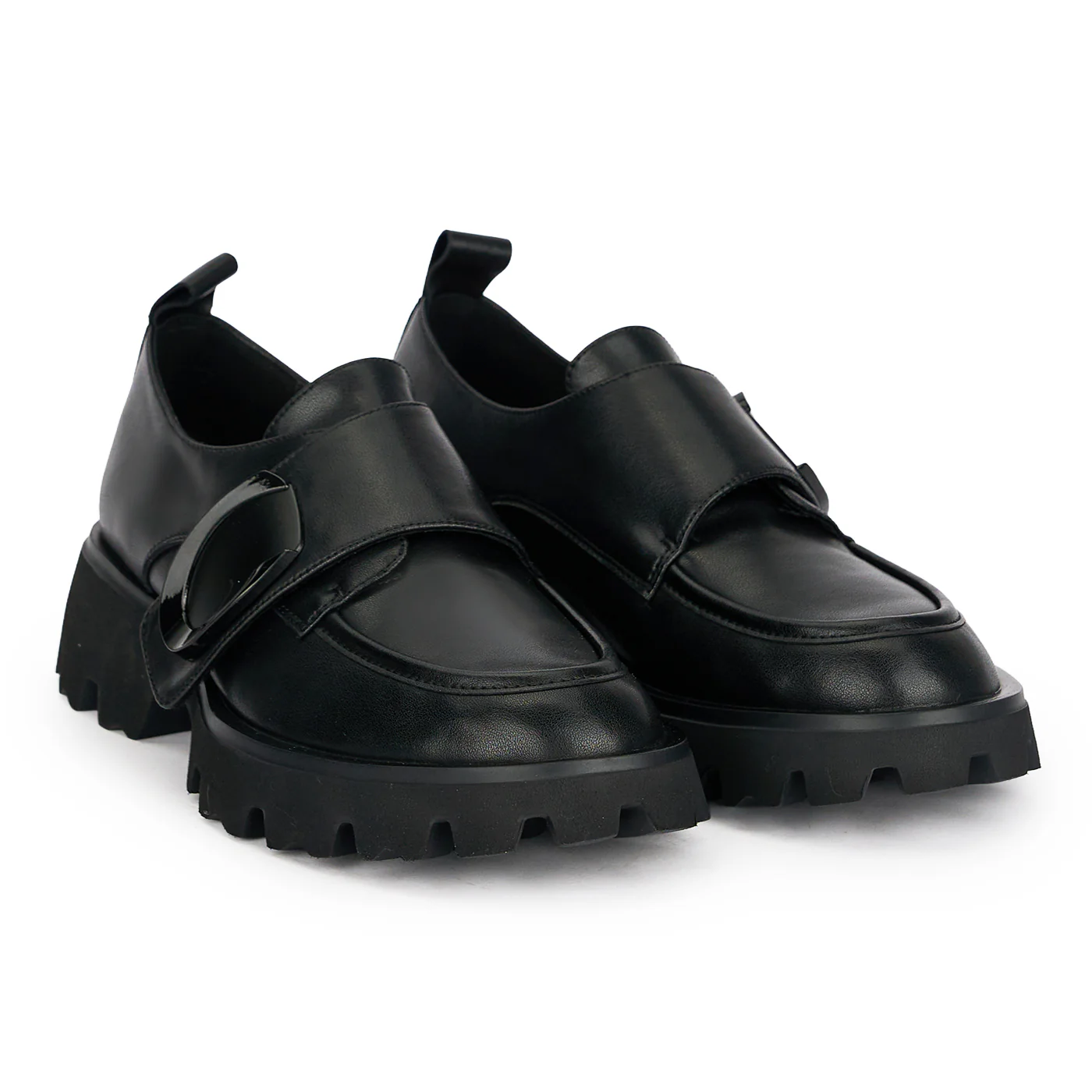 Pantofi casual dama din piele naturala neagra 18897 - Image 4