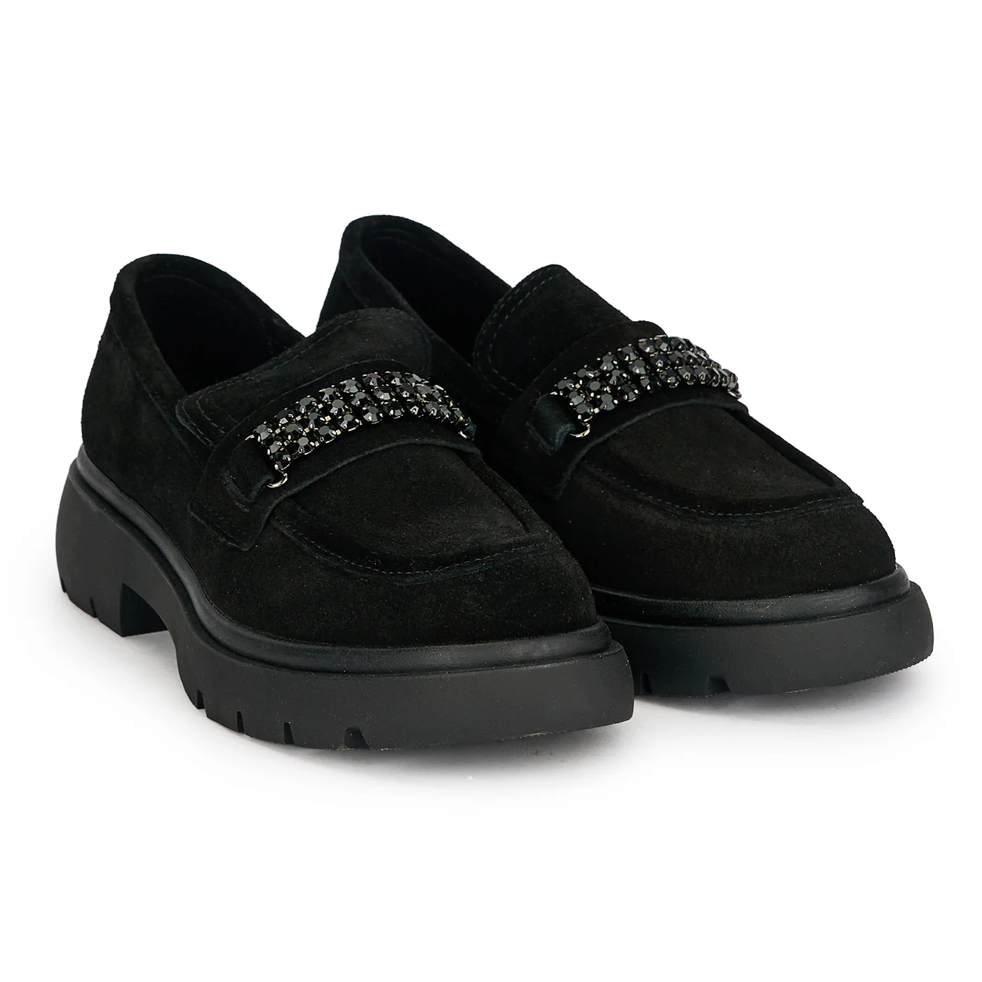 Pantofi casual dama din piele naturala neagra 19018 - Image 4