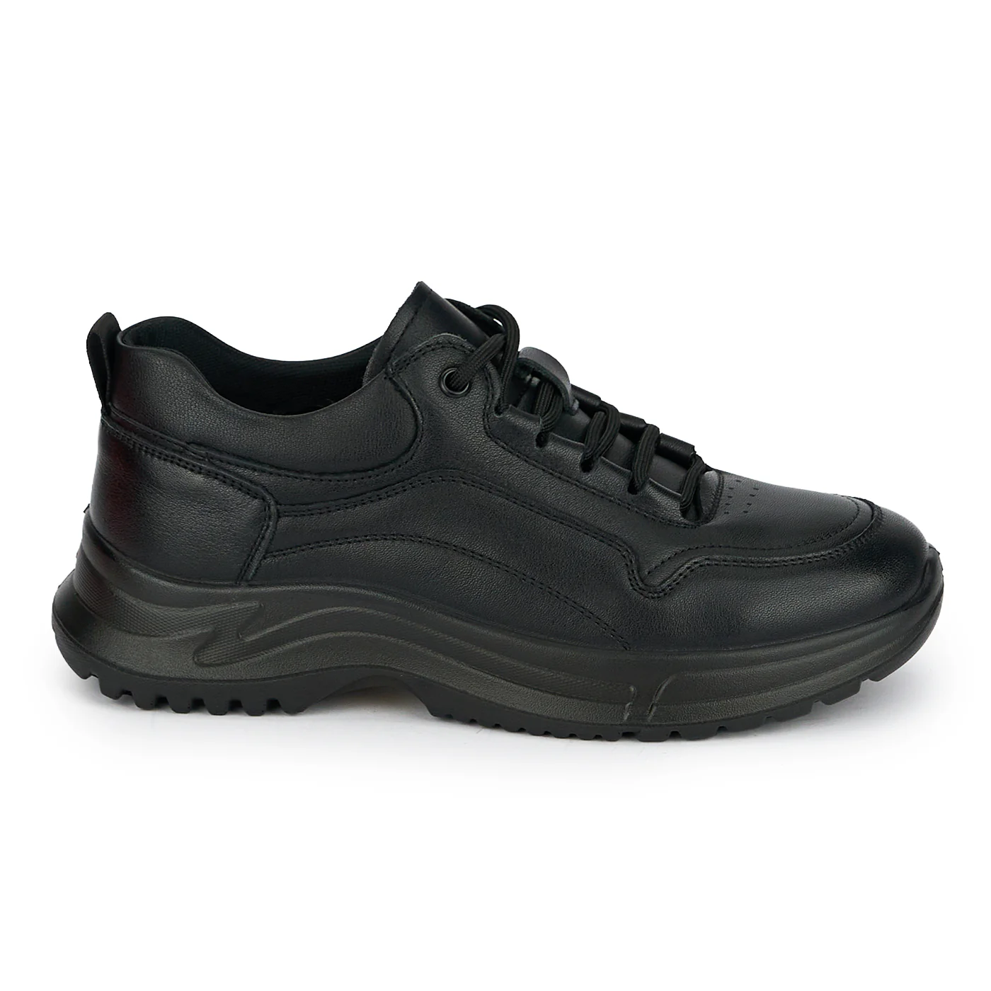 Pantofi casual dama din piele naturala neagra 19241