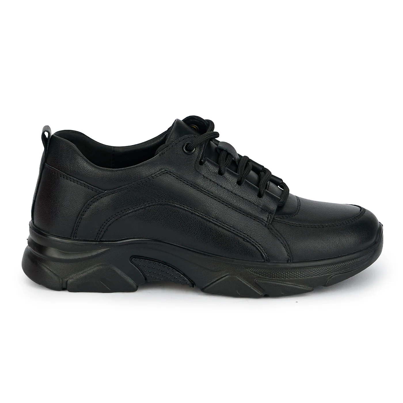 Pantofi casual dama din piele naturala neagra 19243