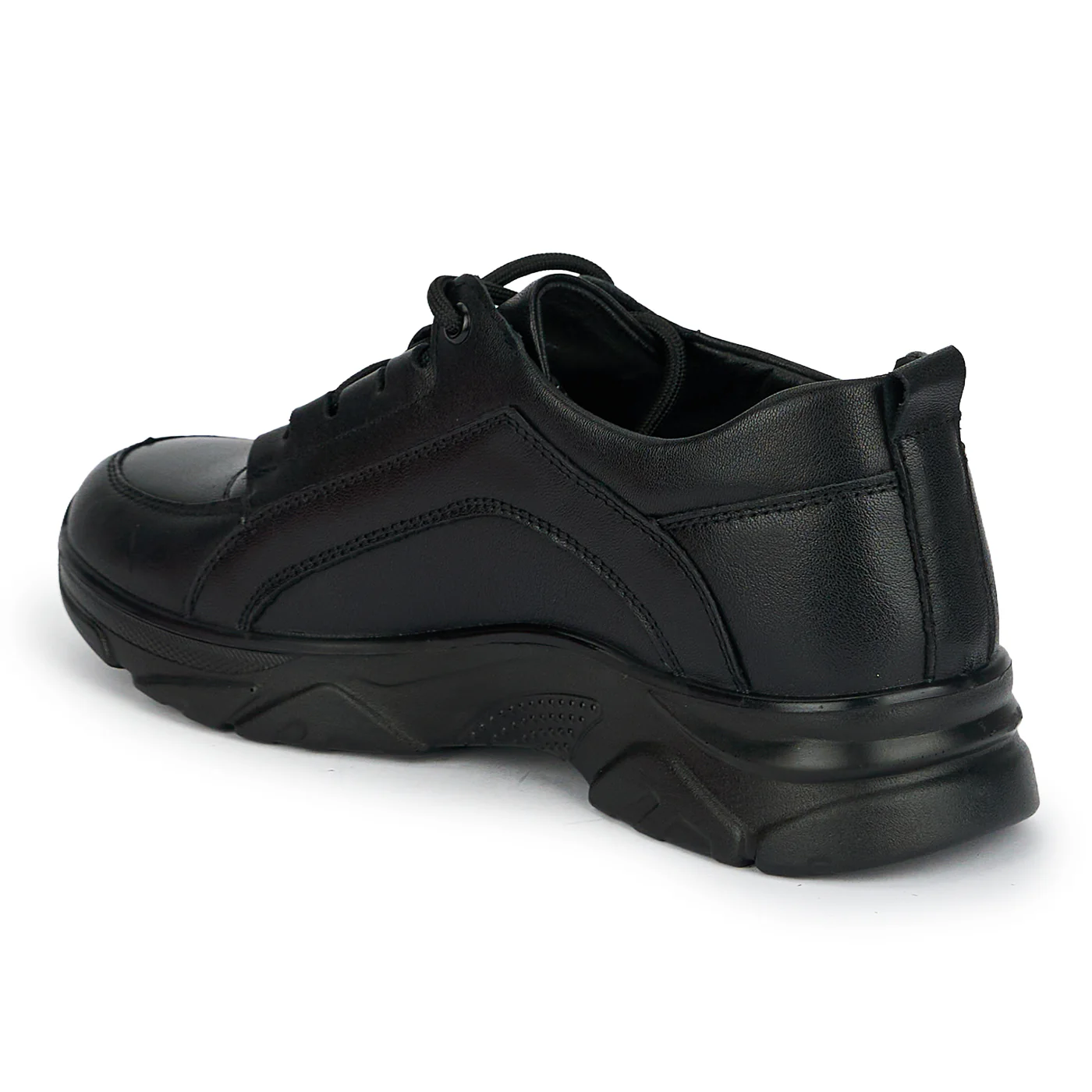Pantofi casual dama din piele naturala neagra 19243 - Image 2