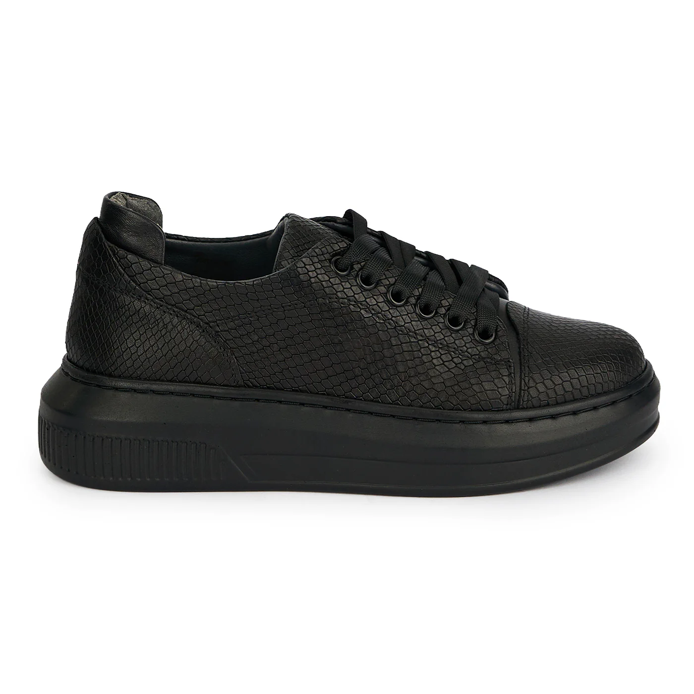Pantofi casual dama din piele naturala neagra 19501