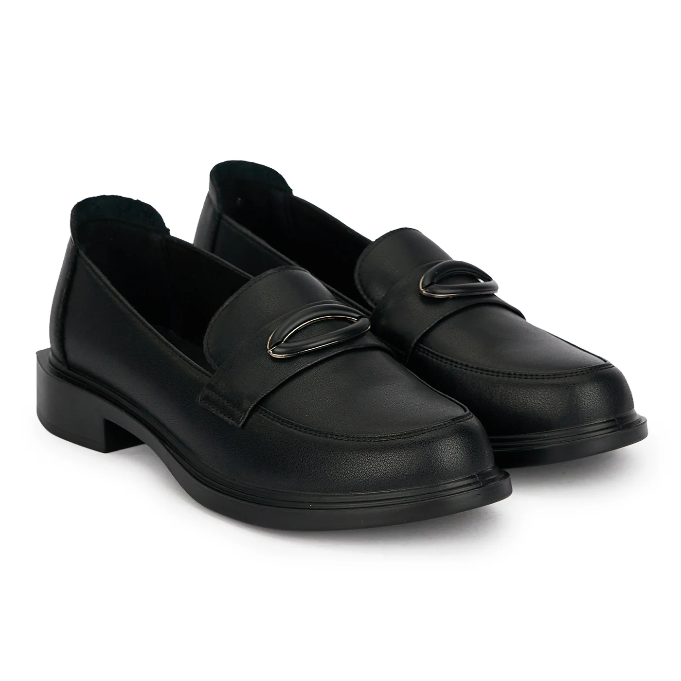 Pantofi casual dama din piele naturala neagra 19512 - Image 4
