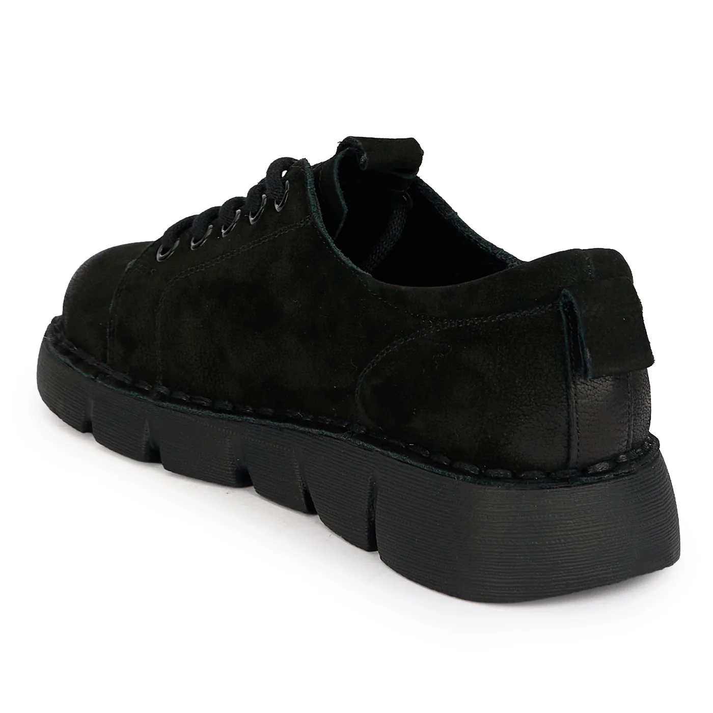 Pantofi casual dama din piele naturala neagra 19526 - Image 2