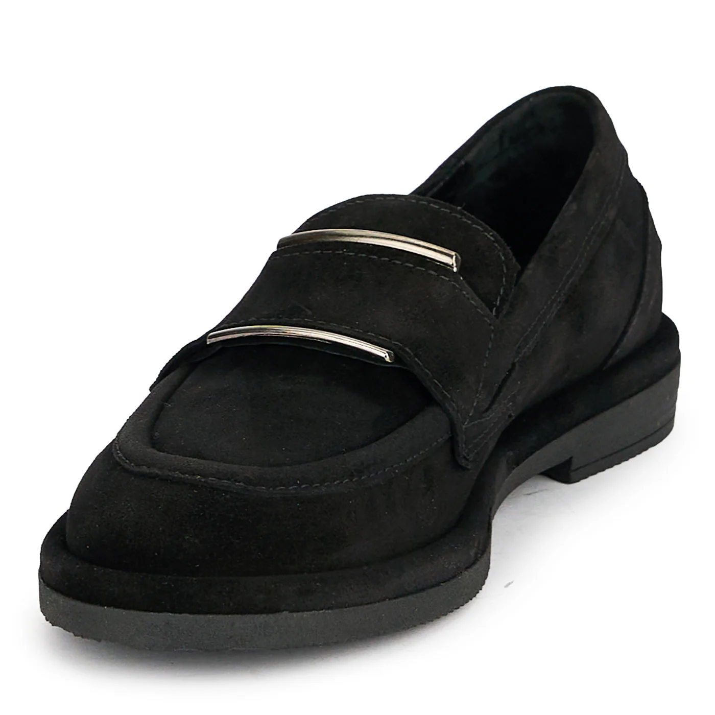 Pantofi casual dama din piele naturala neagra 19723 - Image 3