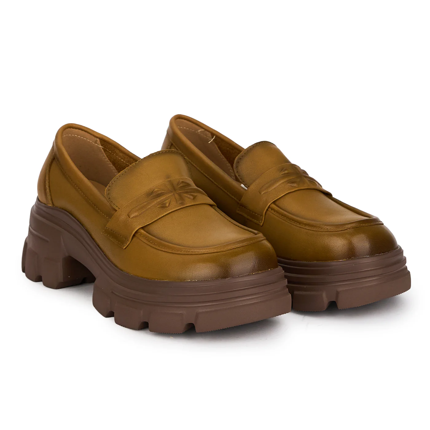 Pantofi casual dama din piele naturala cu talpa inalta 6 cm 18718 - Image 4