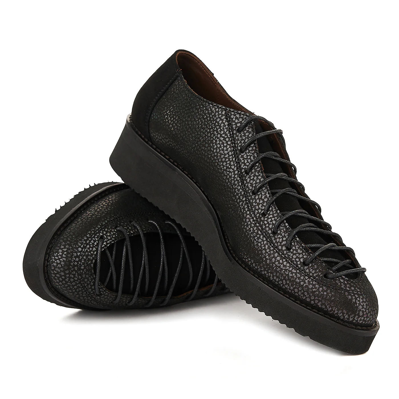 Pantofi Casual Dama Negru din Piele Naturala 1258 - Image 5