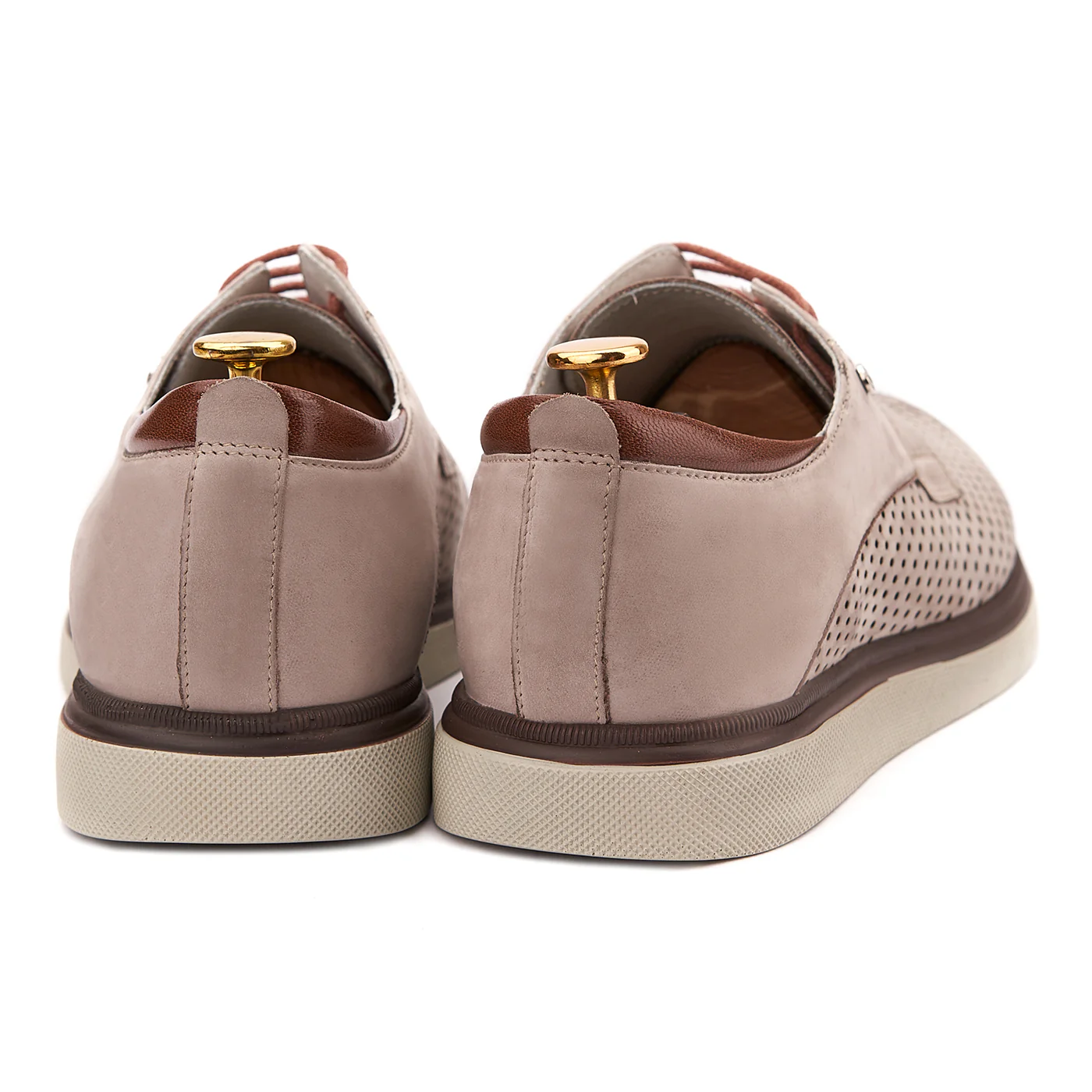 Pantofi casual din piele naturala bej 0102 - Image 2