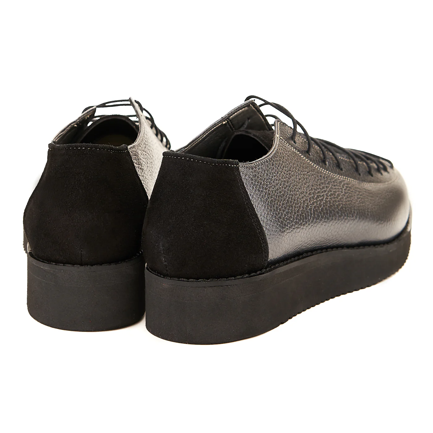 Pantofi Casual Gri Dama din Piele Naturala 1563 - Image 2