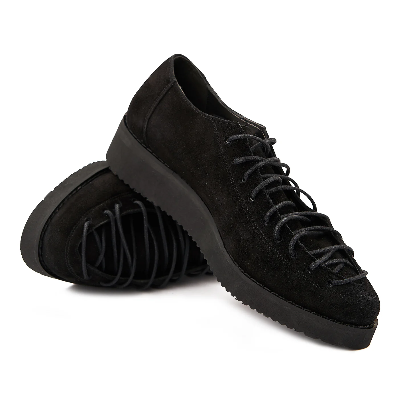 Pantofi Casual Piele Intoarsa Dama Negri 1384 - Image 4