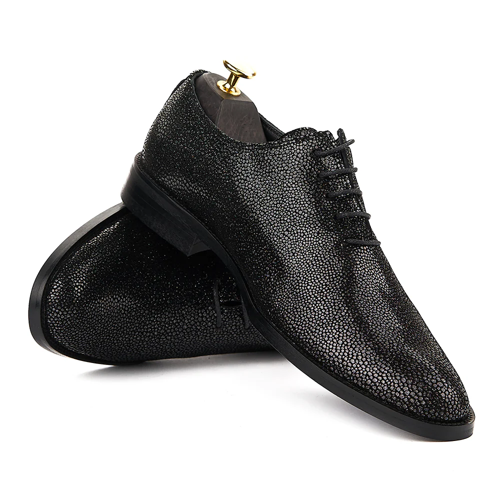 Pantofi Ceremonie Negru Pearl 842 - Image 4