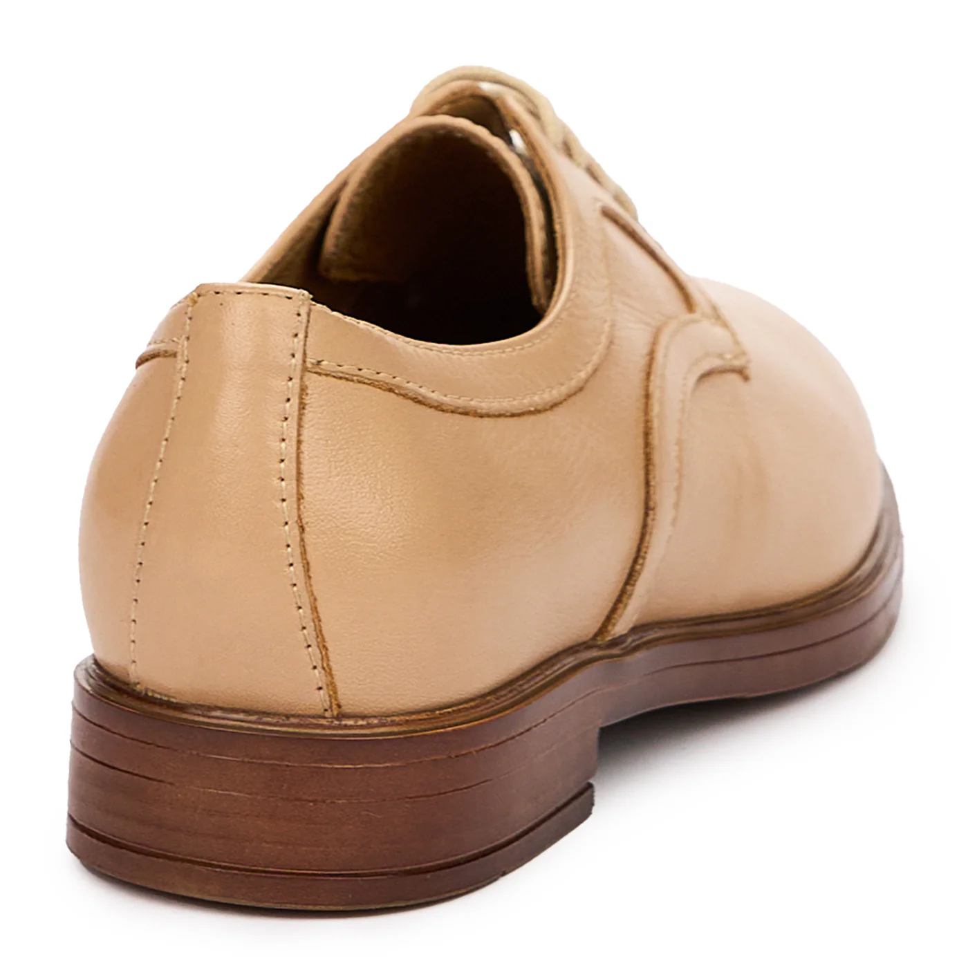 Pantofi Crem Dama Piele Naturala, Toc 2.5 Cm, Casual 10118 - Image 2