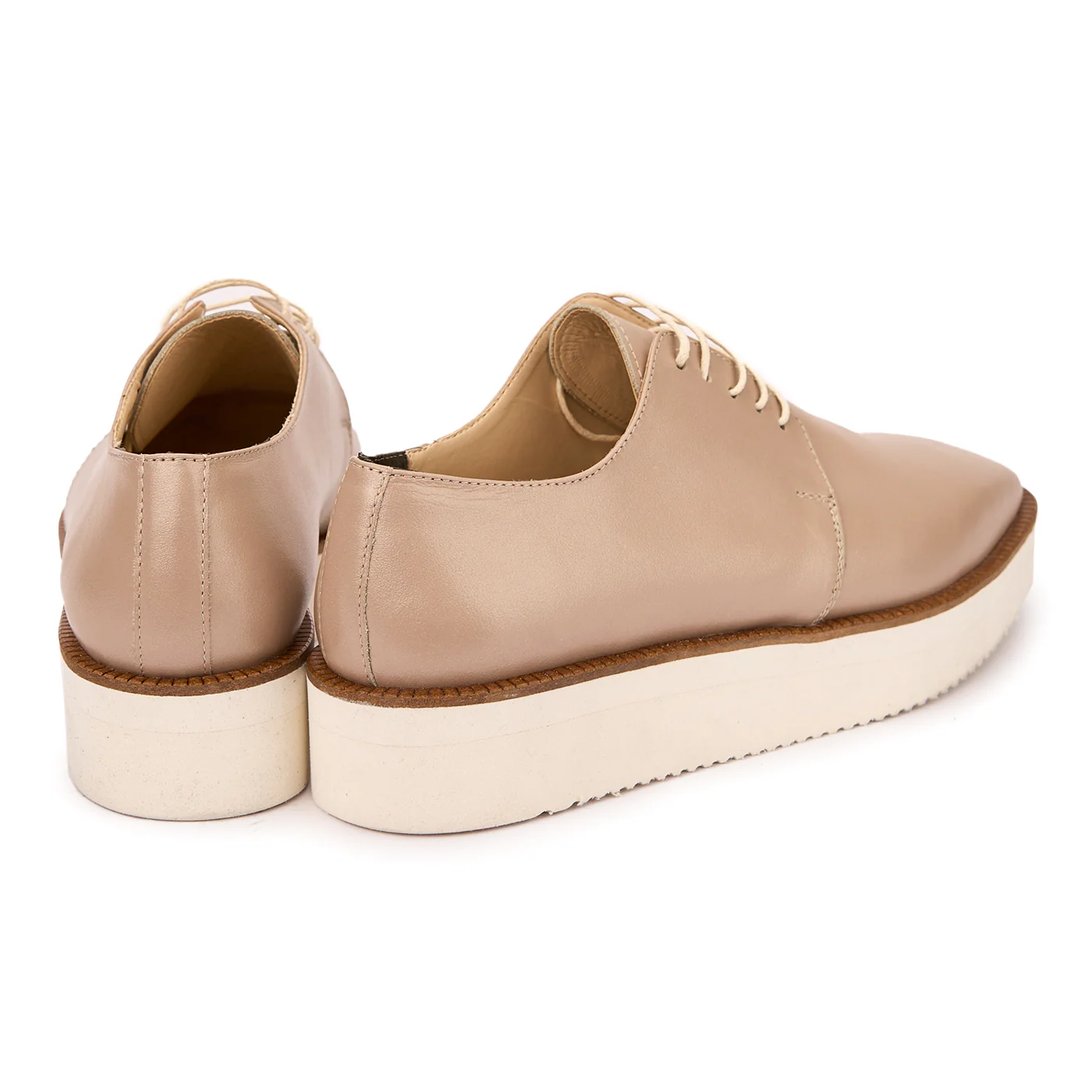 Pantofi cu Siret Dama Piele Naturala Casual cu Talpa Usoara 8063 - Image 2