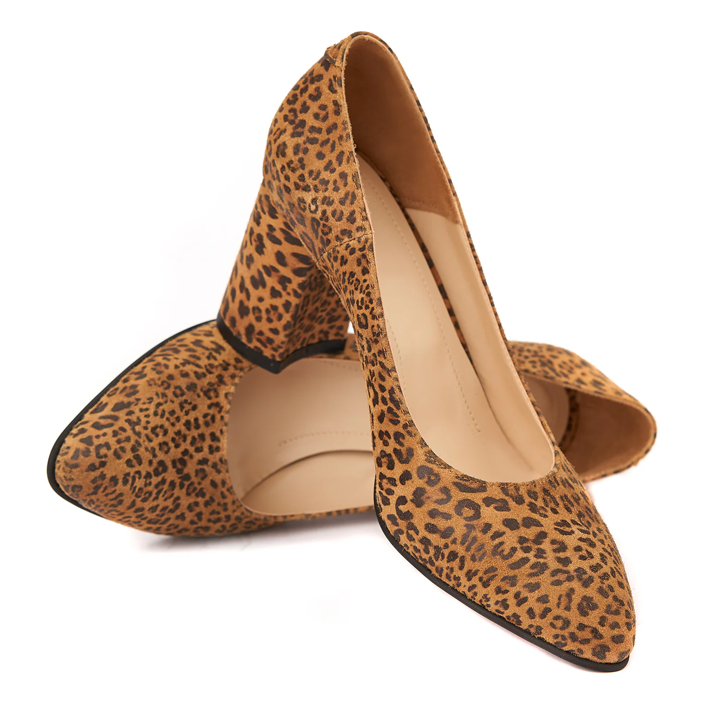 Pantofi cu Toc Gros Eleganti din Piele Naturala 4259 - Image 4