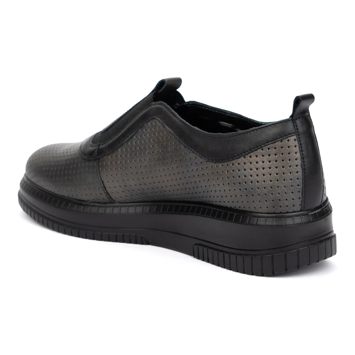 Pantofi Dama Bronz Casual din Piele Naturala cu Talpa Plata 8697 - Image 3