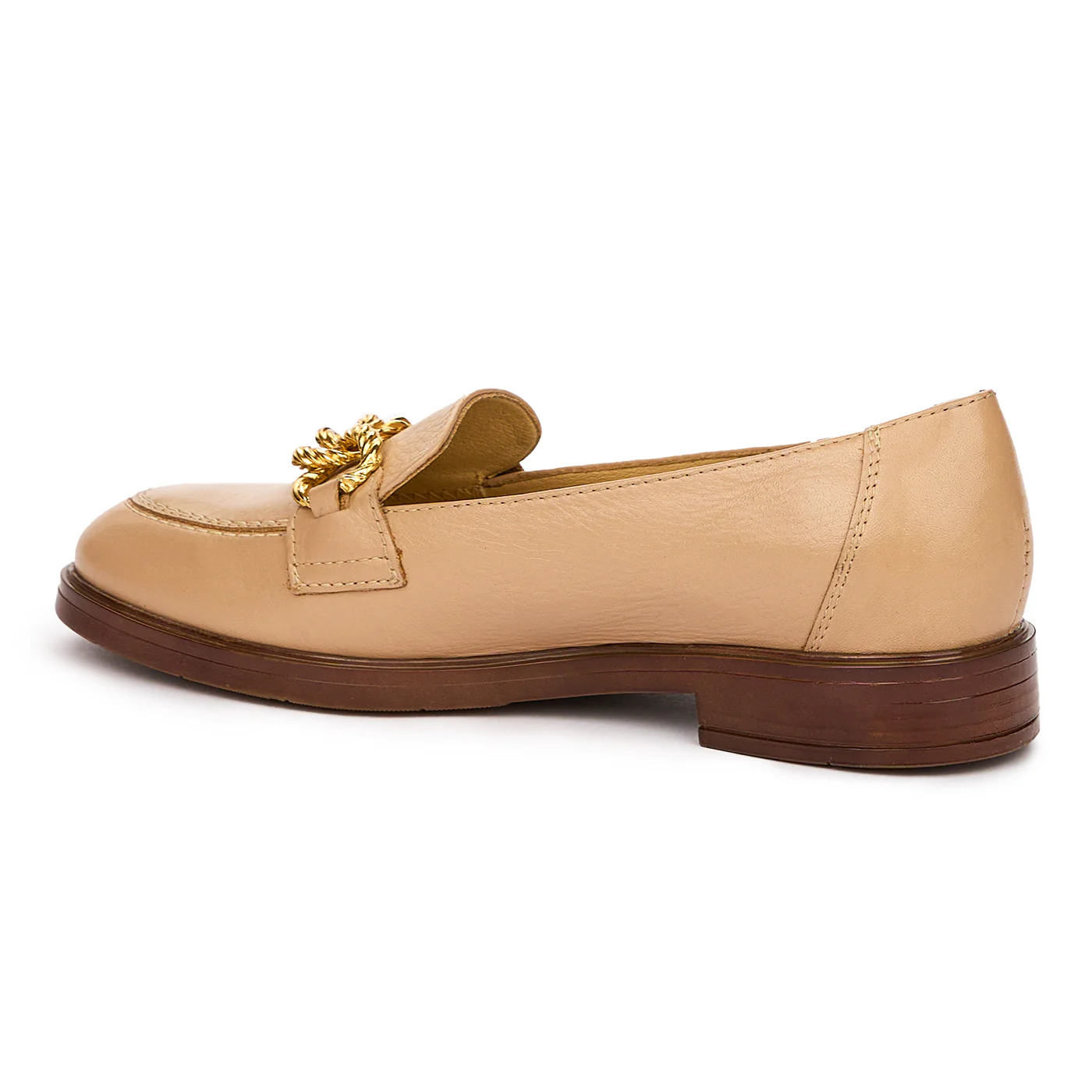 Pantofi Dama Casual Bej Din Piele Naturala 10110 - Image 3