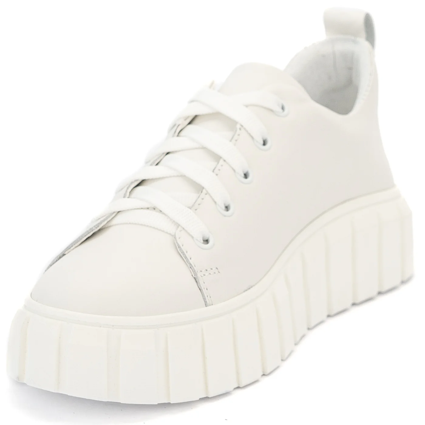 Pantofi dama casual din piele naturala alba 14000 - Image 3